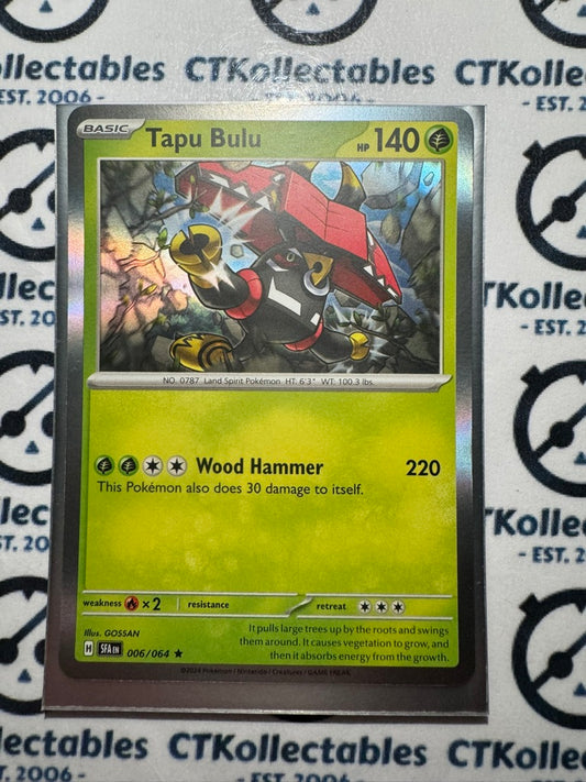 Tapu Bulu Holo Rare #006/064 2024 Shrouded Fable Pokemon TCG