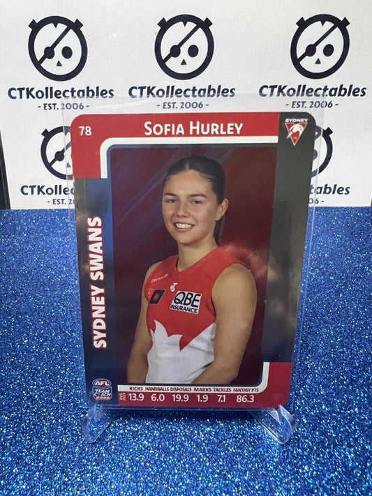 2025 AFLW Teamcoach Silver #78 Sofia Hurley Swans