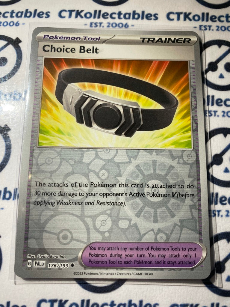 Choice Belt Trainer Reverse Holo #176/193 2023 Paldea Evolved Pokemon Card