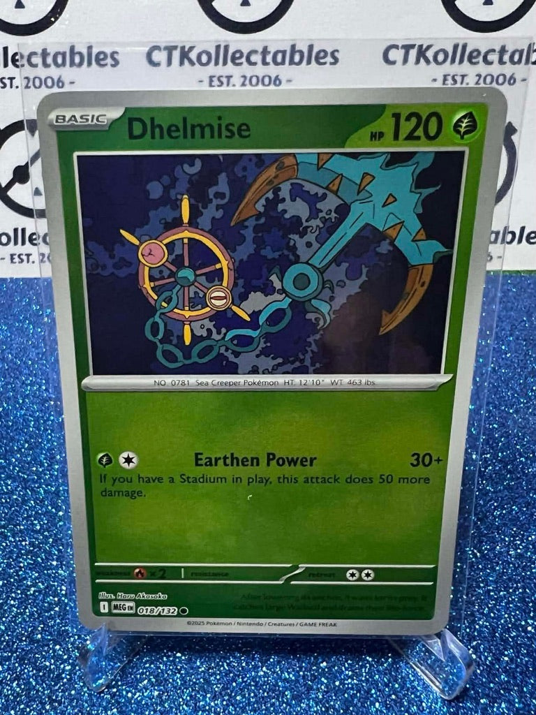 Dhelmise Reverse Holo #018/132 Mega Evolution Pokemon