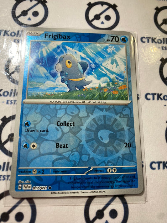 Frigibax reverse holo #017/091 2024 Paldean Fates Pokemon Card