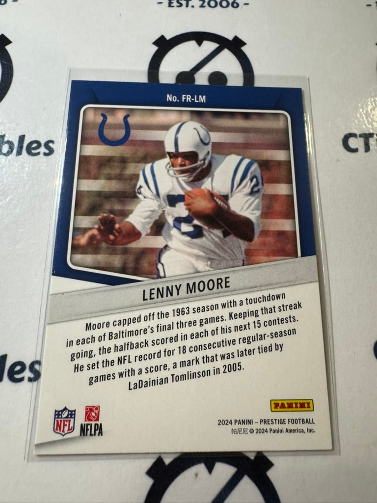 2024 NFL Prestige Lenny Moore For the Record #FR-LM Colts
