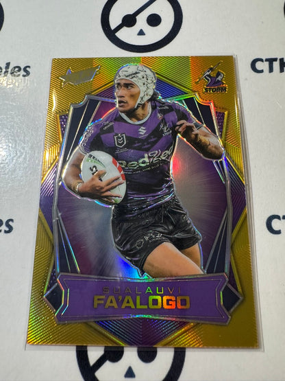 2026 Select NRL League Heroes Luminous Base #L87 Sualauvi Fa'alogo Storm