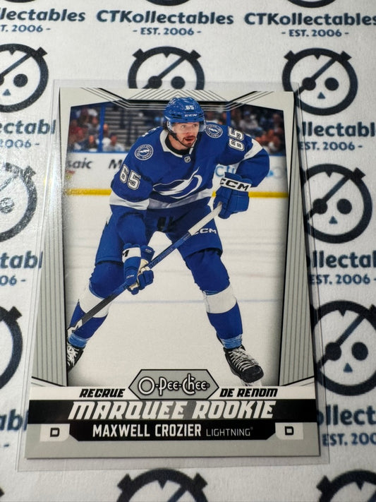 2024-25 O-Pee-Chee Hockey Marquee Rookie #575 Maxwell Crozier Tampa Bay