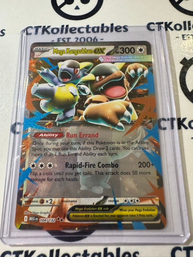 Mega Kangaskhan EX Double Rare #104/132 Mega Evolution Pokemon