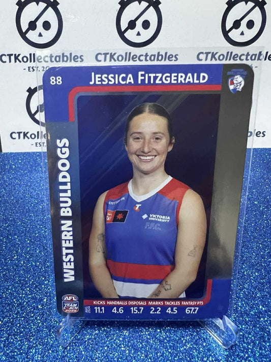 2025 AFLW Teamcoach Silver #88 Jessica Fitzgerald Bulldogs