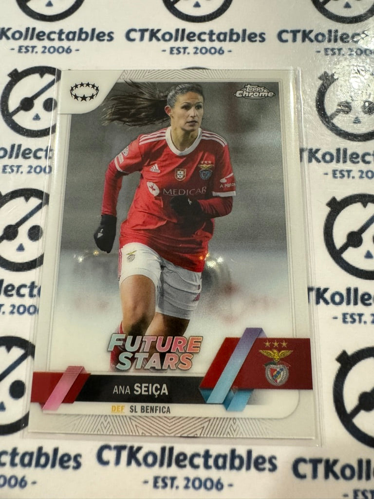 2022-23 Topps Chrome UEFA Women’s Champions League #30 Ana Seica Future Stars