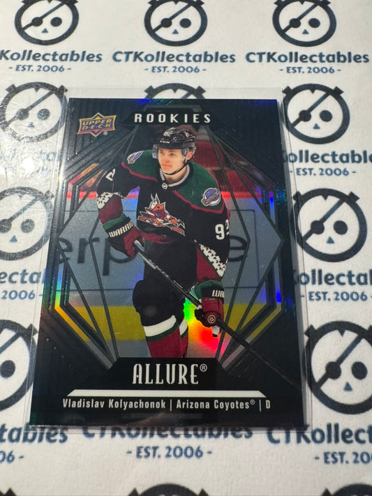 2022-23 Upper Deck NHL Allure Vladislav Kolyachonok Black Rainbow #136