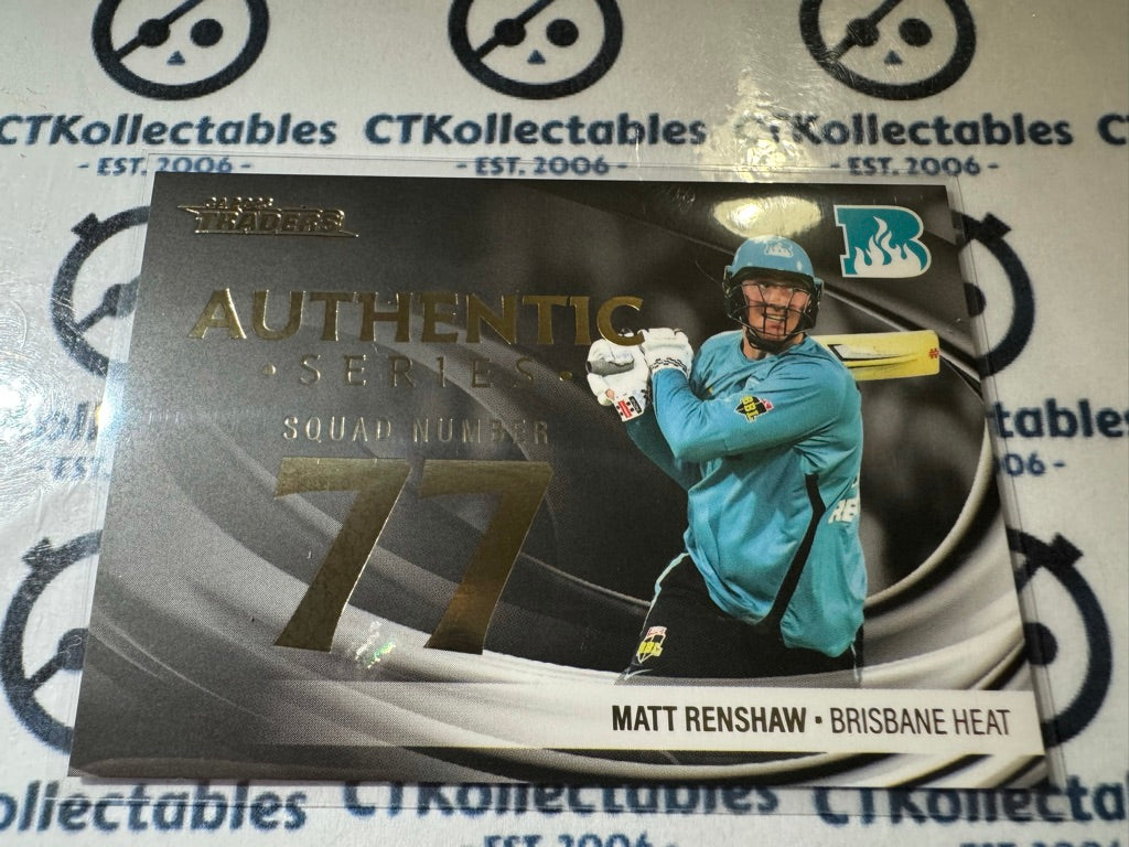 2023/24 TLA Cricket Luxe Traders Matt Renshaw Authentic Series 04/10