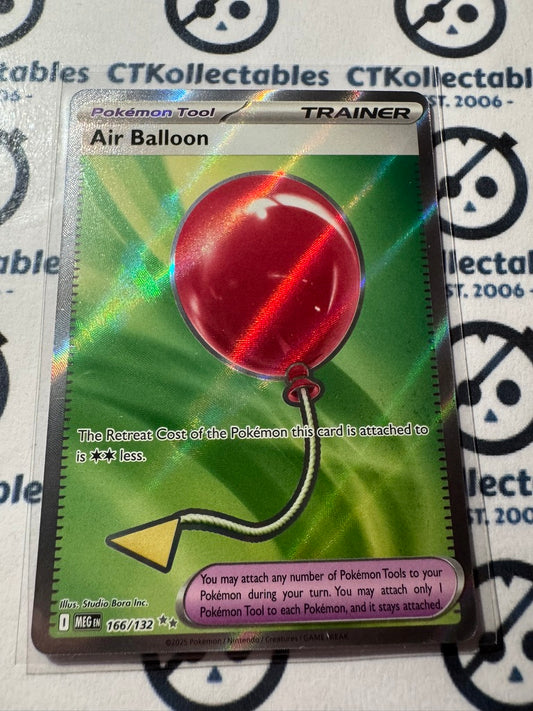 Air Balloon Full Art Trainer #166/132 Mega Evolution Pokemon
