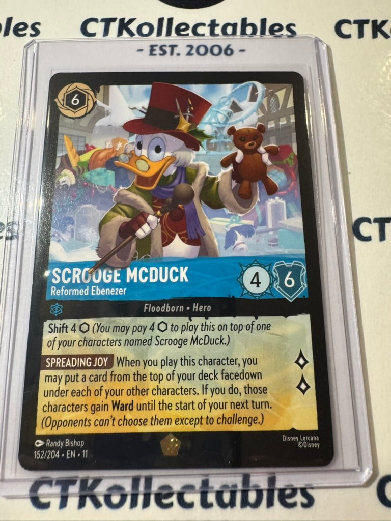 Disney Lorcana Winterspell 152/204 Scrooge McDuck – Reformed Ebenezer Legendary