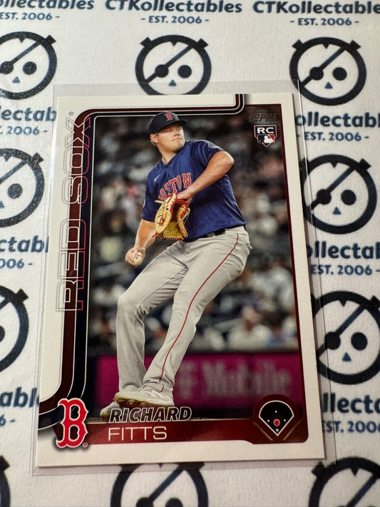 2025 Topps Series 2 Baseball Rookie Card #670 Richard Fitts Boston Red Sox RC