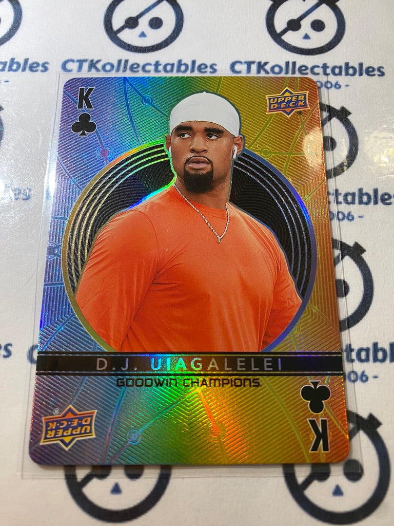 2022 Upper Deck Goodwin Champions D.J Uiagalelei Playing Card- King- Clubs