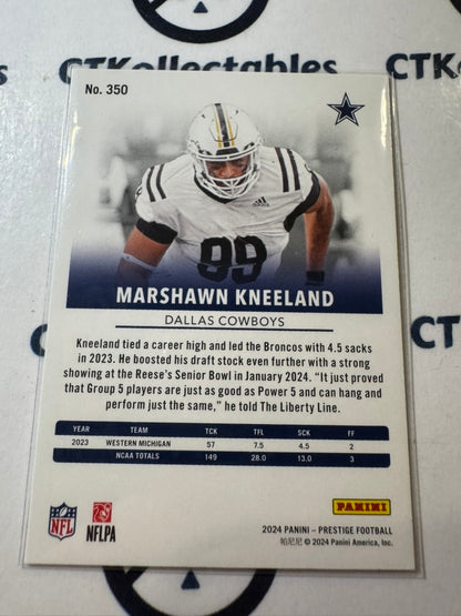 2024 NFL Prestige Rookie Card #350 Marshawn Kneeland Dallas Cowboys