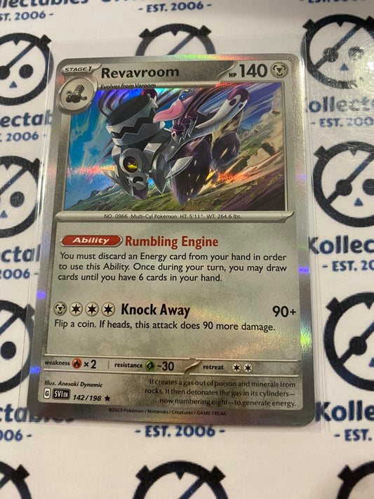 Revavroom Holo Rare #142/198 2023 Scarlet & Violet Pokémon TCG