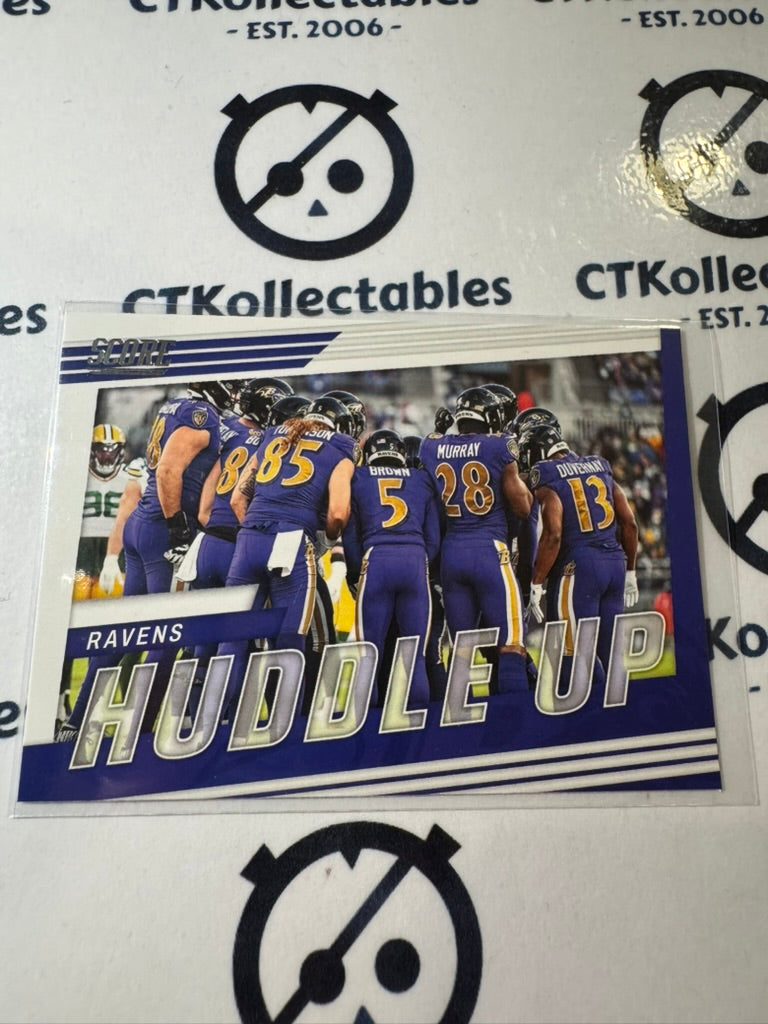 2022 NFL Panini Score Huddle Up #HU-BAL 9 Baltimore Ravens