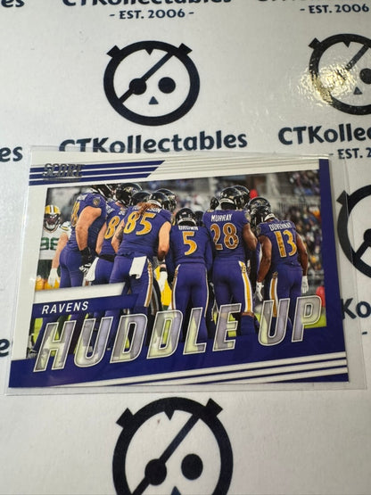 2022 NFL Panini Score Huddle Up #HU-BAL 9 Baltimore Ravens