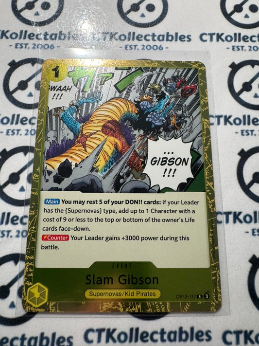 One Piece : Legacy of the Master FOIL OP12-117 – Slam Gibson – Rare