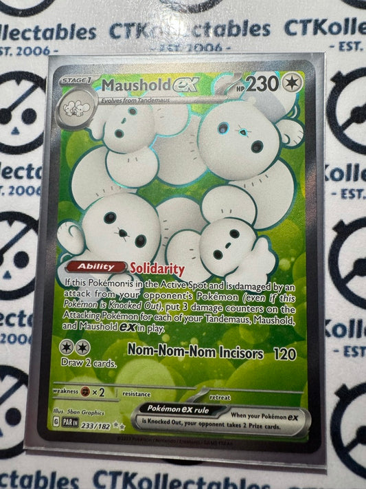 Maushold EX Full Art Ultra Rare #233/182 2023 Paradox Rift Pokémon TCG