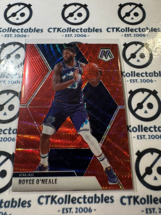 2019-20 NBA Panini Mosaic Royce O'Neale Red Wave Prizm #53 Jazz