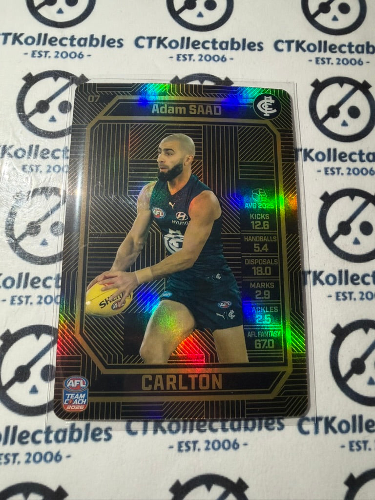 2026 Teamcoach AFL BRONZE Adam Saad #07 Blues