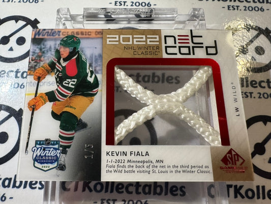 2022-23 SP Game used Kvein Fiala Winter Classic Net Cord #1/5 Minnesota Wild