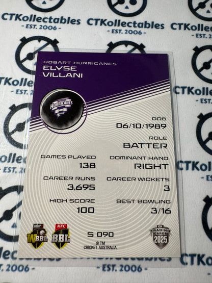 2025/26 CA Cricket Traders Elyse Villani Silver Parallel #S090