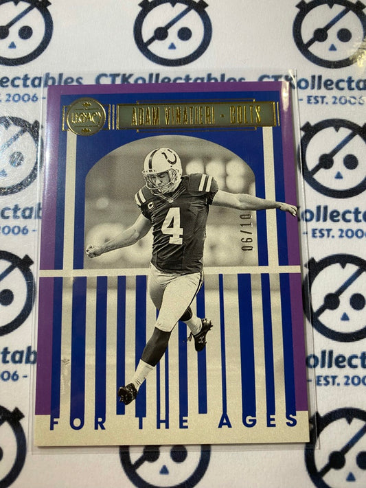 2023 NFL Panini Legacy Adam Vinatieri For the Ages #06/10 Colts