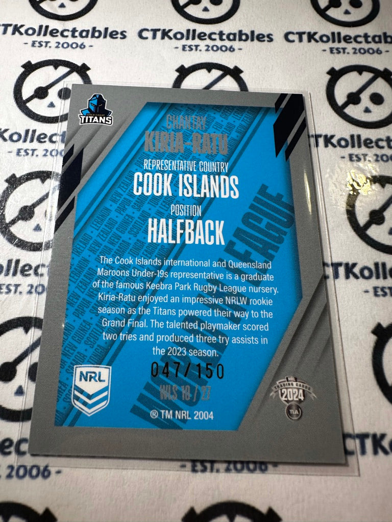 2024 TLA NRL Traders World In League - Silver Chantay Kira-Ratu #047/150 Titans