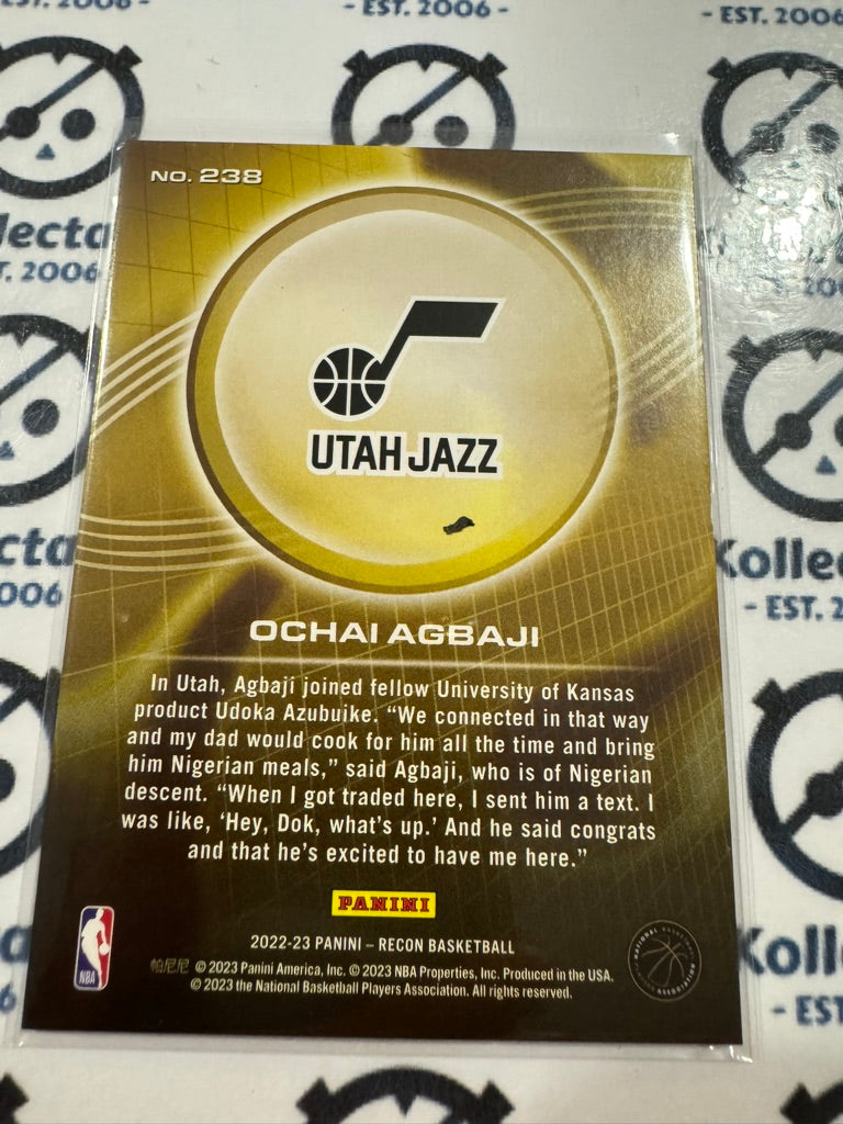 2022-23 NBA Recon Ochai Agbaji rookie Card #238 Jazz