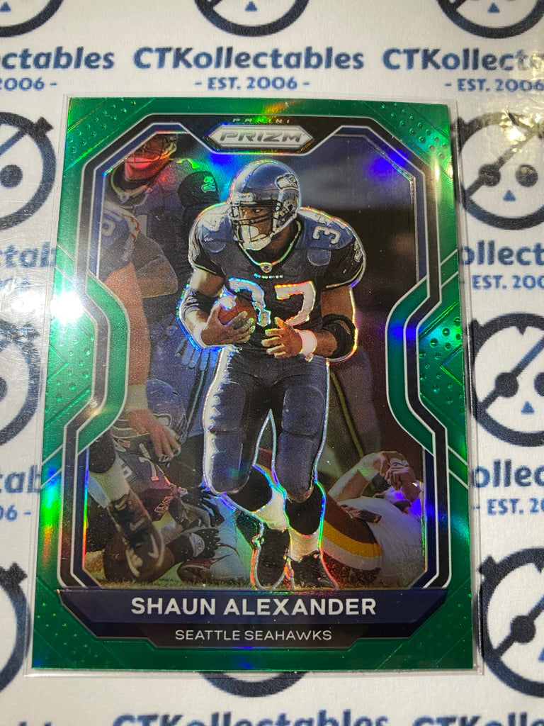 2020 NFL Prizm Shaun Alexander Green Prizm #300 Seahawks