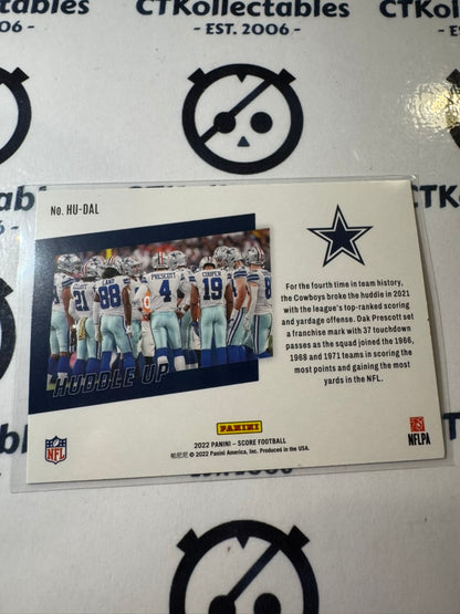 2022 NFL Panini Score Huddle Up #HU-1 Dallas Cowboys