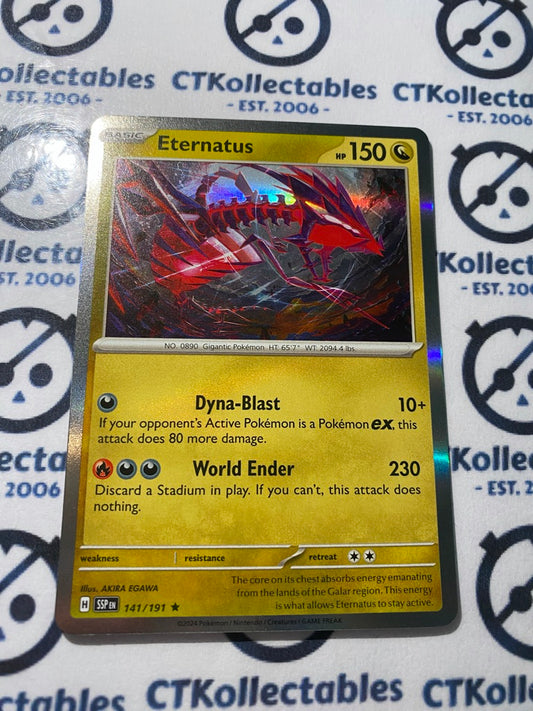 Eternatus Holo Rare #141/191 Surging Sparks Pokémon TCG 2024