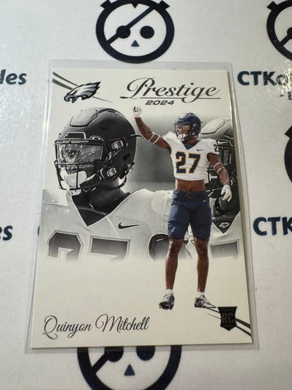 2024 NFL Prestige Rookie Card #320 Quinyon Mitchell Philadelphia Eagles