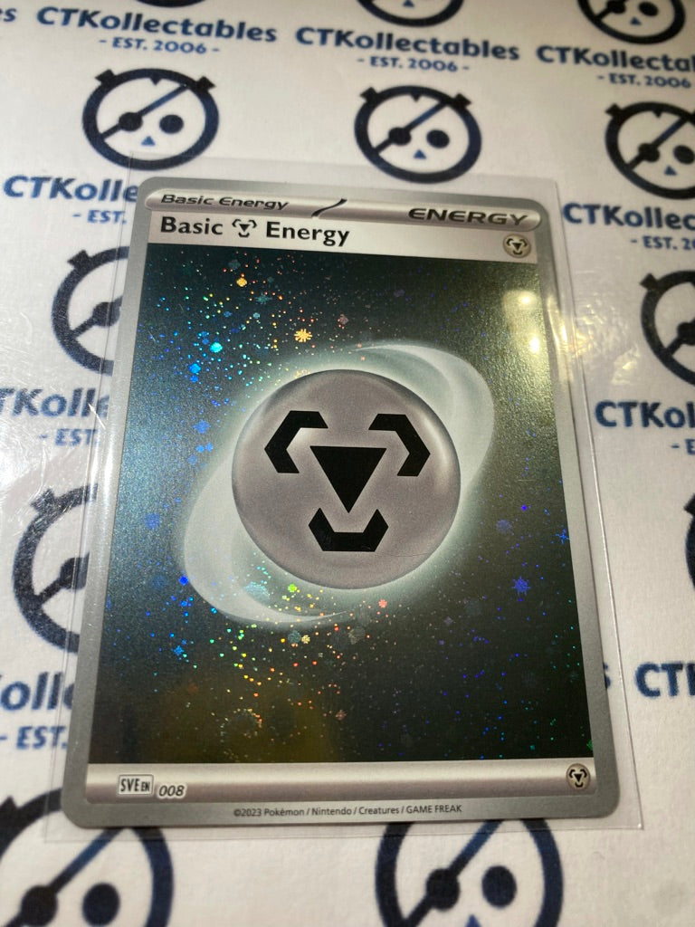 Steel Basic Energy Cosmo Holo Rare 007 Scarlet & Violet 151 Pokemon Card