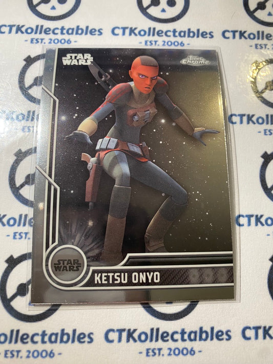 2023 Topps Chrome Star Wars - # 35 Ketsu Onyo Chrome Base Card