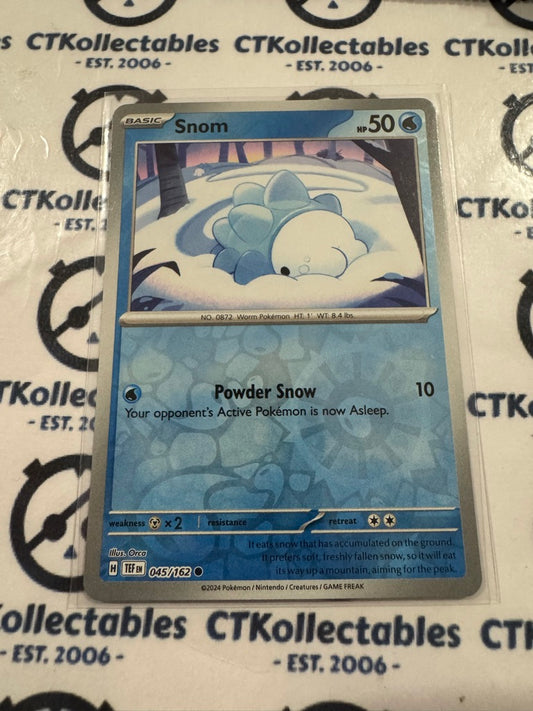 Snom Reverse Holo Scarlet & Violet Temporal Forces # 045/162 Pokemon