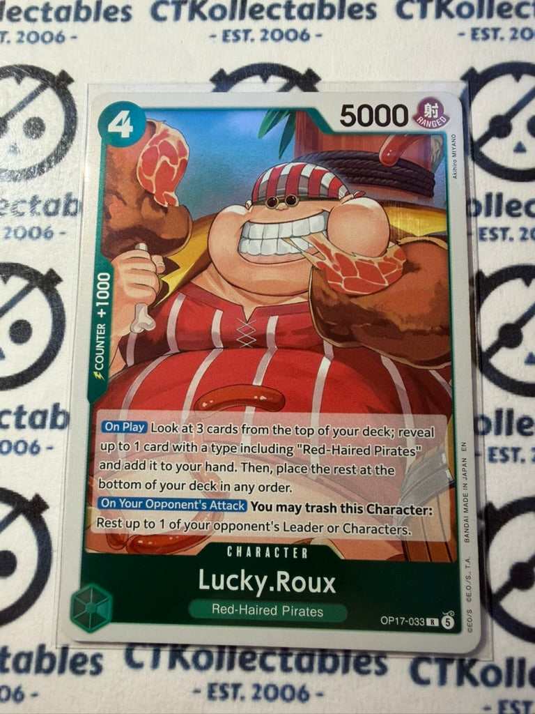 Lucky.Roux R FOIL OP17-033 One Piece The World's Strongest Warrior ENG