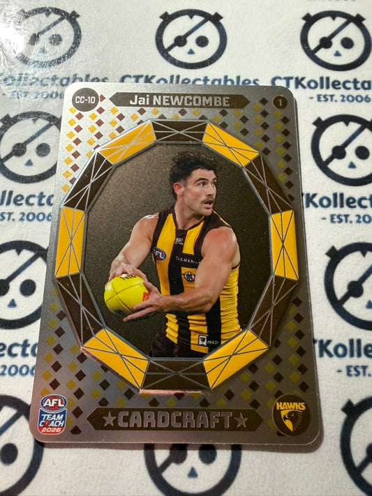 2026 Teamcoach AFL Cardcraft CC-10 Jai Newcombe #1 Hawks