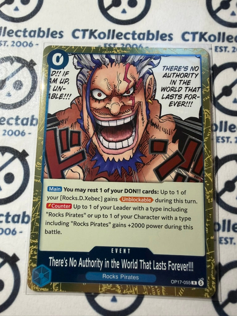 There’s No Authority FOIL OP17-055 One Piece The World's Strongest Warriors ENG