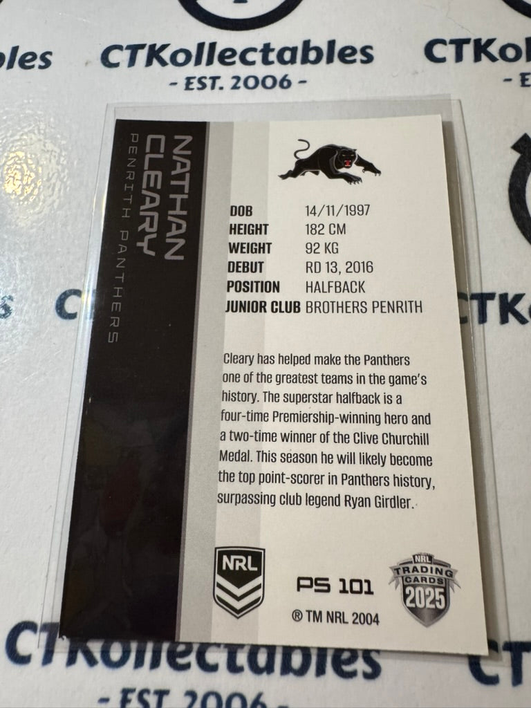 2025 NRL Traders Silver Parallel PS 101 Nathan Cleary Panthers