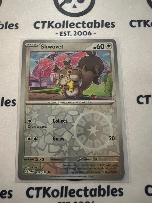 Skwovet Reverse Holo #131/159 Journey Together Pokemon Card TCG