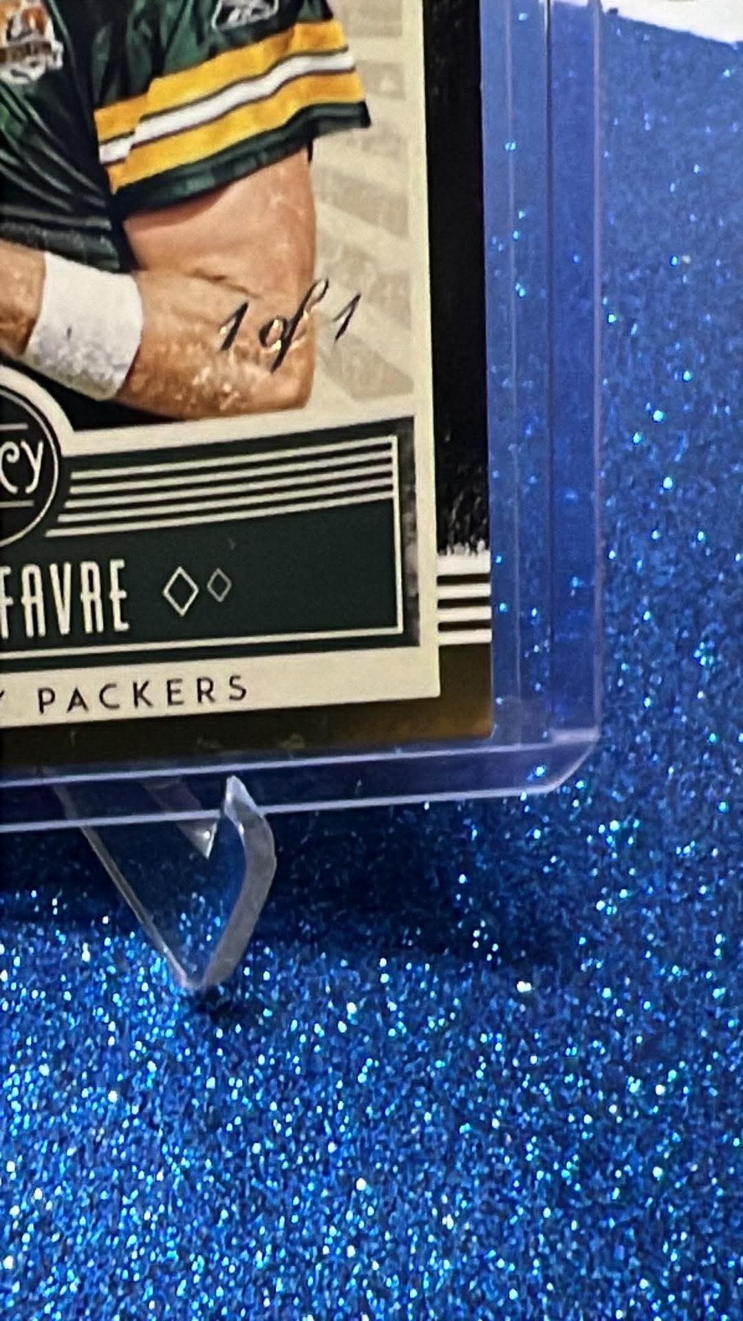 2020 NFL Legacy Brett Favre Record Book Black 1/1 one of one ! RB-BF Packers