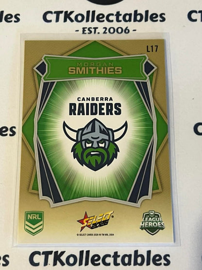 2026 Select NRL League Heroes Luminous Base #L17 Morgan Smithies Raiders