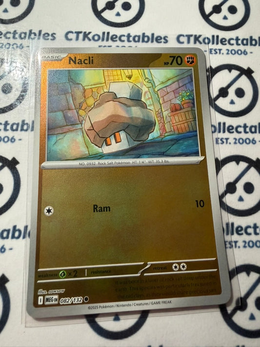 Nacli Reverse Holo Mega Evolution #082/132 Pokemon