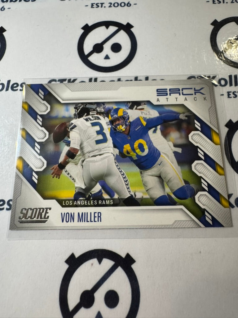 2022 NFL Panini Score Sack Attack #SA-VM Von Miller Rams