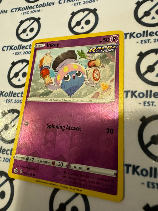 Inkay Reverse Holo #069/198 Pokemon Card Chilling Reign