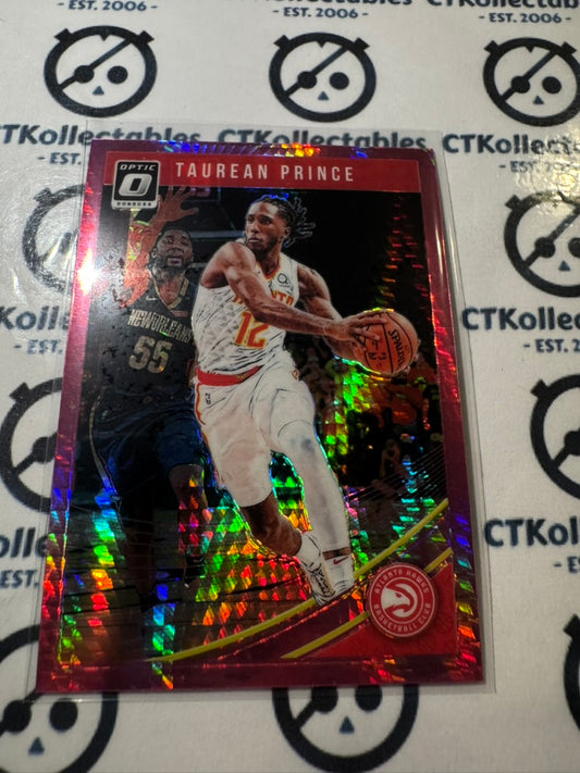 2018-19 NBA Donruss Optic Taurean Prince Pink Hyper Prizm #26 Hawks