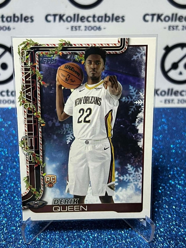 2025-26 Topps Holiday NBA #H173 Derik Queen New Orleans Pelicans RC