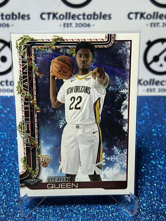 2025-26 Topps Holiday NBA #H173 Derik Queen New Orleans Pelicans RC